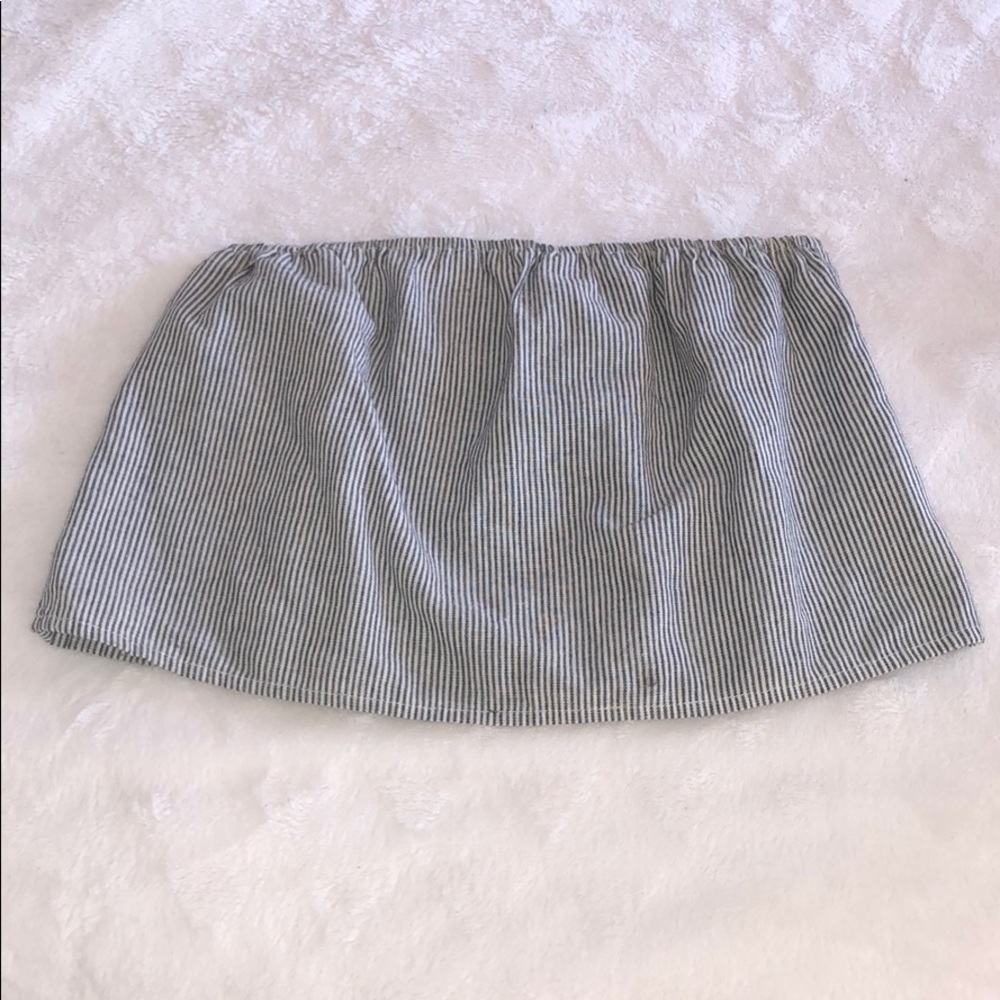 Brandy Melville Striped Strapless Top